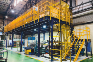 Mezzanine Structure With Goods Lift